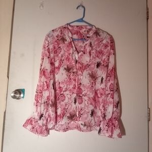 Floral Pink Women's Top